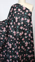 Artlux ~ 'Edith ~ Black | Pink' Luxury Cotton Lawn ~ Made in Italy